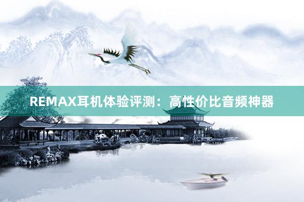 REMAX耳机体验评测：高性价比音频神器